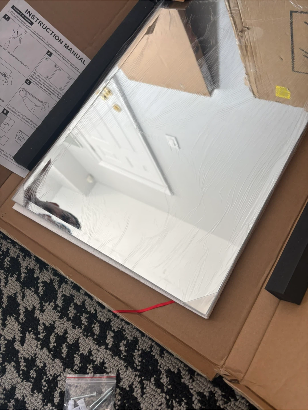 Frameless Beveled Wall Mirror 16x24 - photo 3