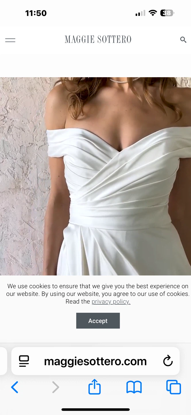 Maggie Sottero Off-Shoulder Wedding Gown - photo 2