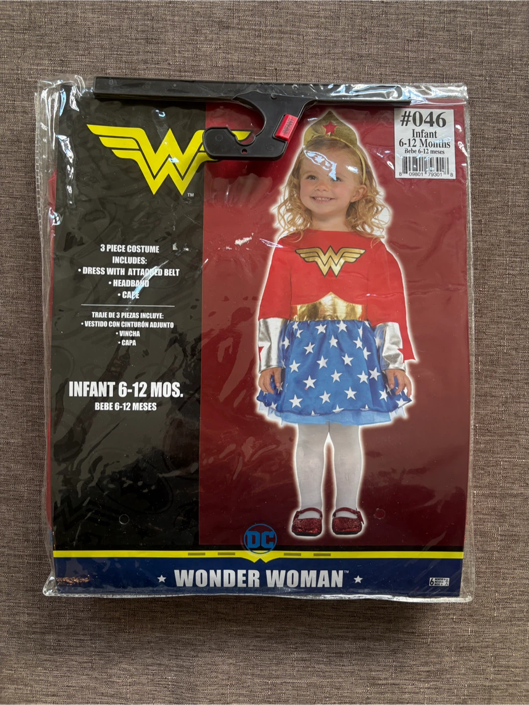 Infant 6-12 Months Wonder Woman Halloween Costume NWT
