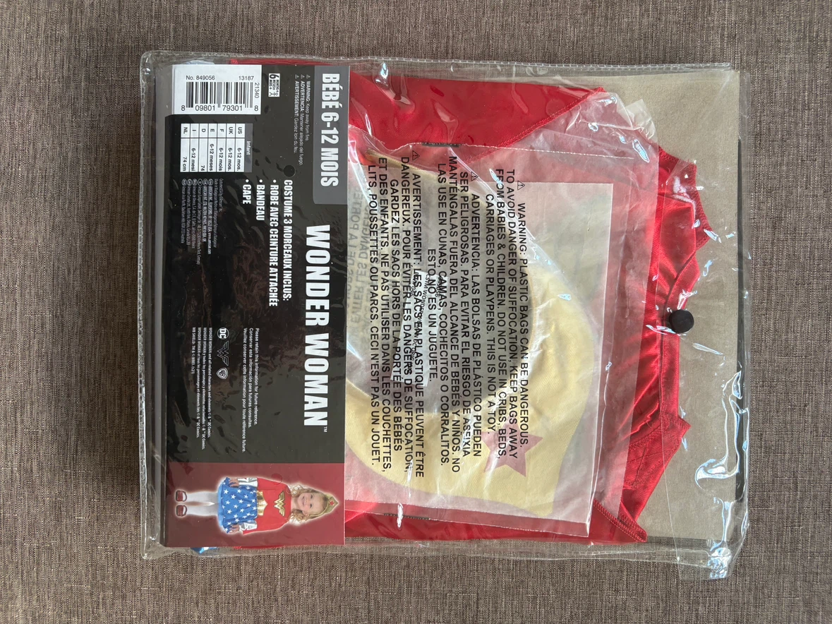 Infant 6-12 Months Wonder Woman Halloween Costume NWT - photo 2