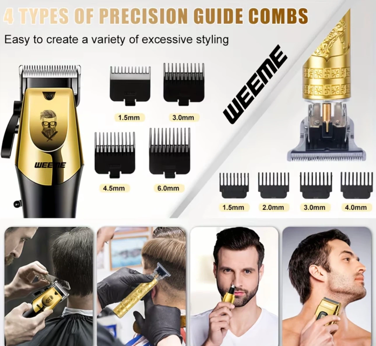WEEME 3-Piece Professional Hair Clipper Set - photo 3