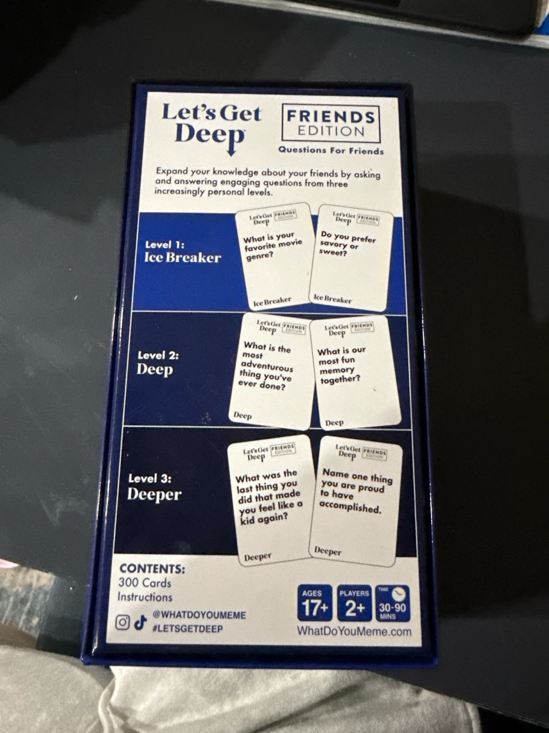 Let's Get Deep: Friends Edition Card Game - photo 2