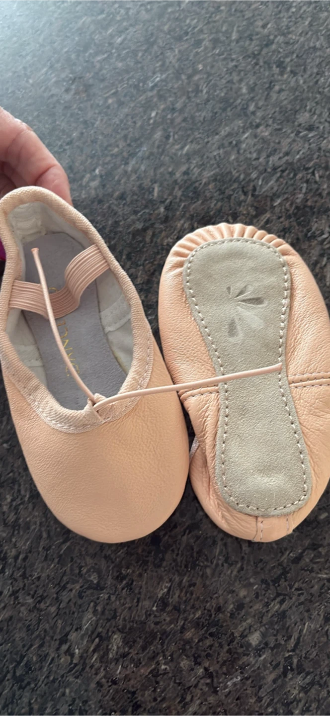 NEW Toddler Leather Ballet Slippers
