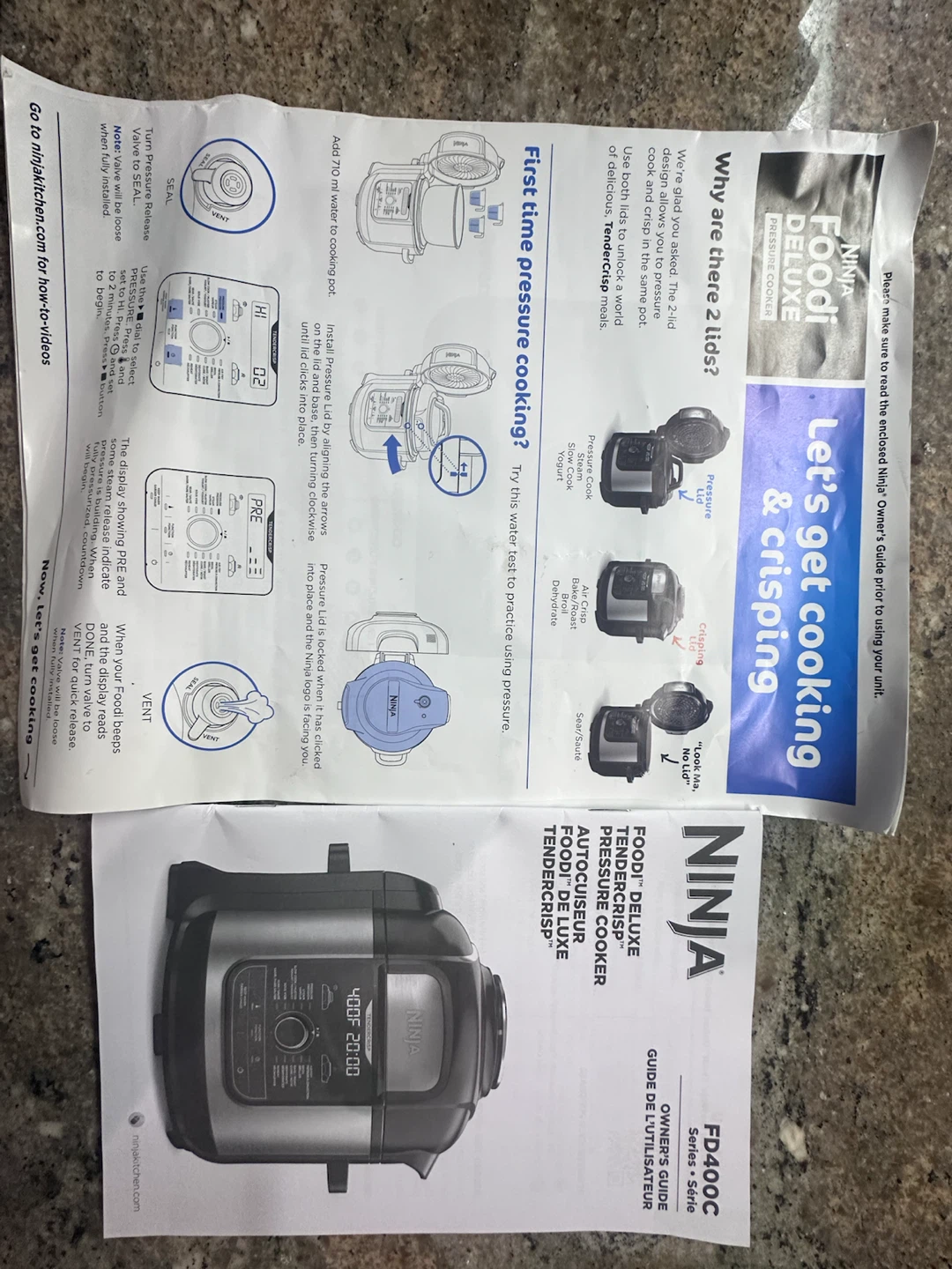 Ninja Foodi Deluxe Pressure Cooker FD400C