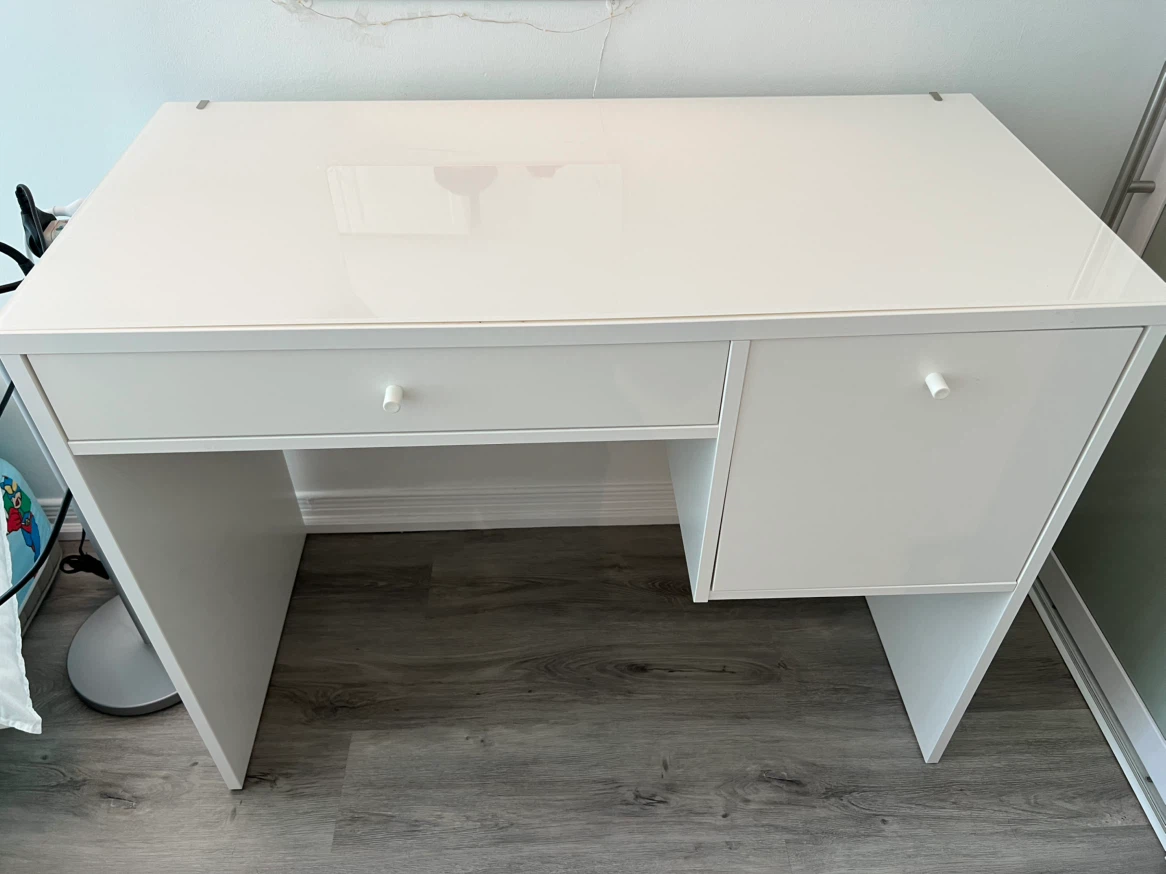 IKEA MICKE Desk with drawer and cabinet
