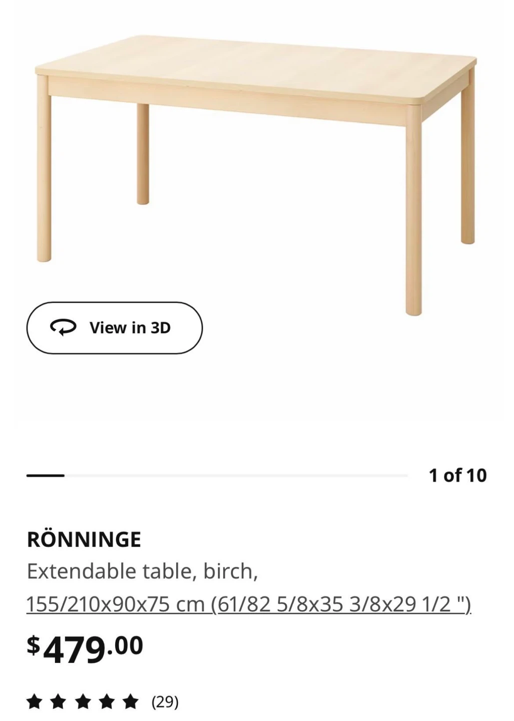 Can deliver—Ikea Rönninge extendable table. - photo 2