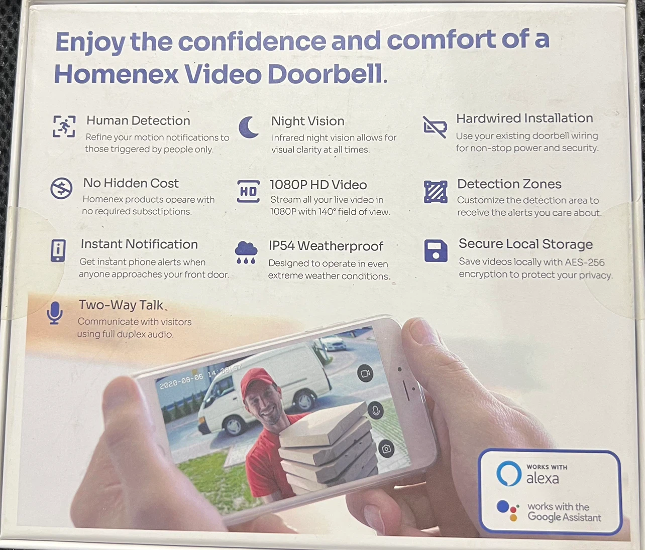 bulk stock of Homenex Video Doorbell - photo 2