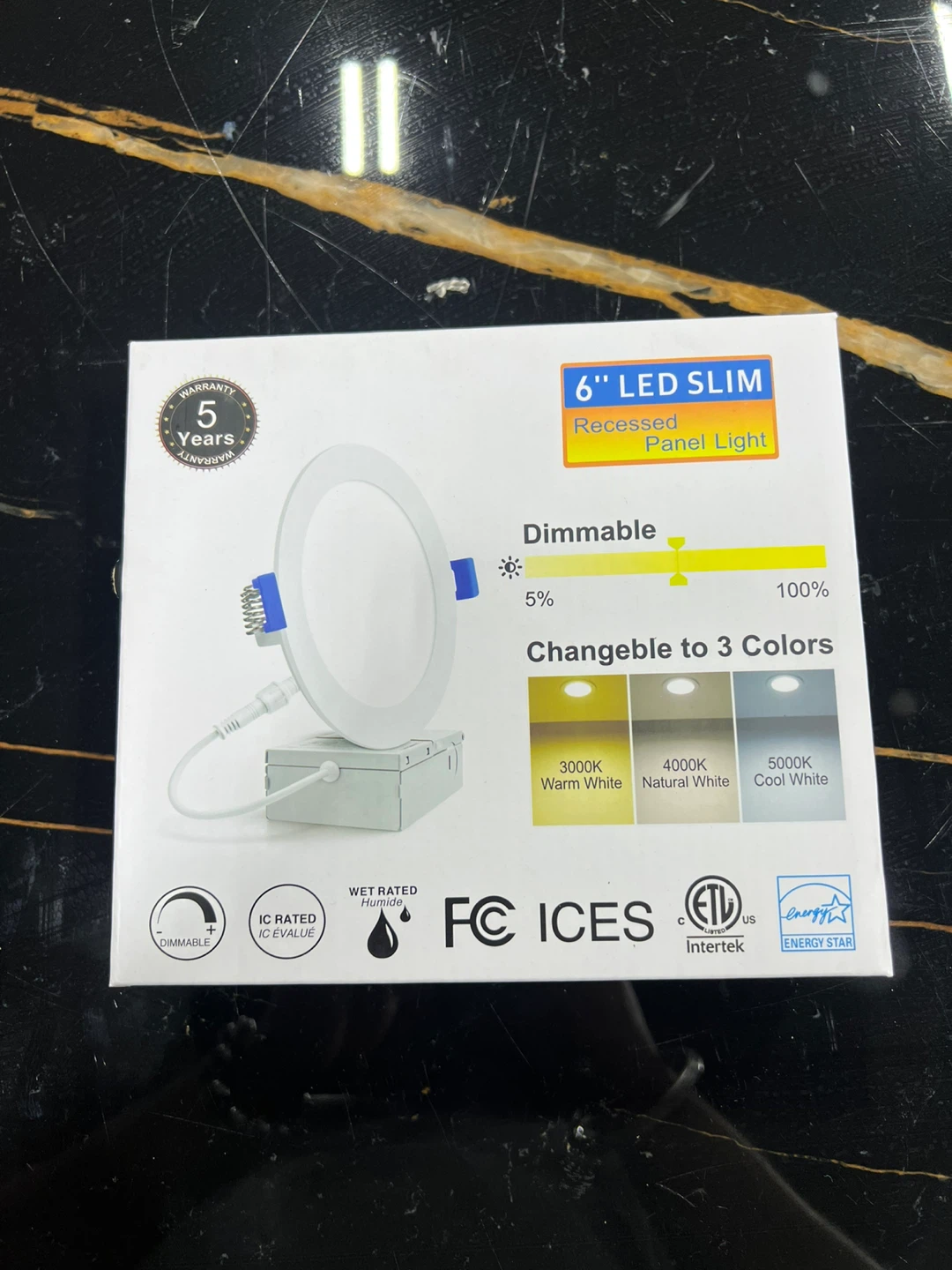 6 inch Slim LED Recessed Panel Light in bulk