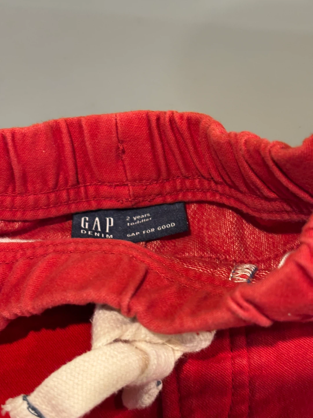 Gap Toddler Red Denim Shorts - photo 4