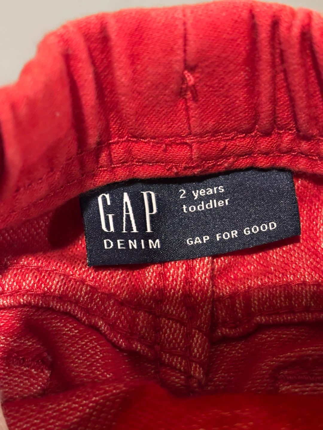 Gap Toddler Red Denim Shorts - photo 5