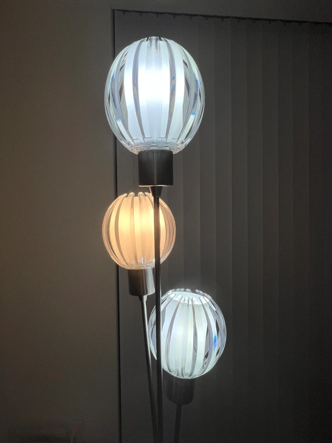 Three-Light Brushed Nickel Floor Lamp - photo 5