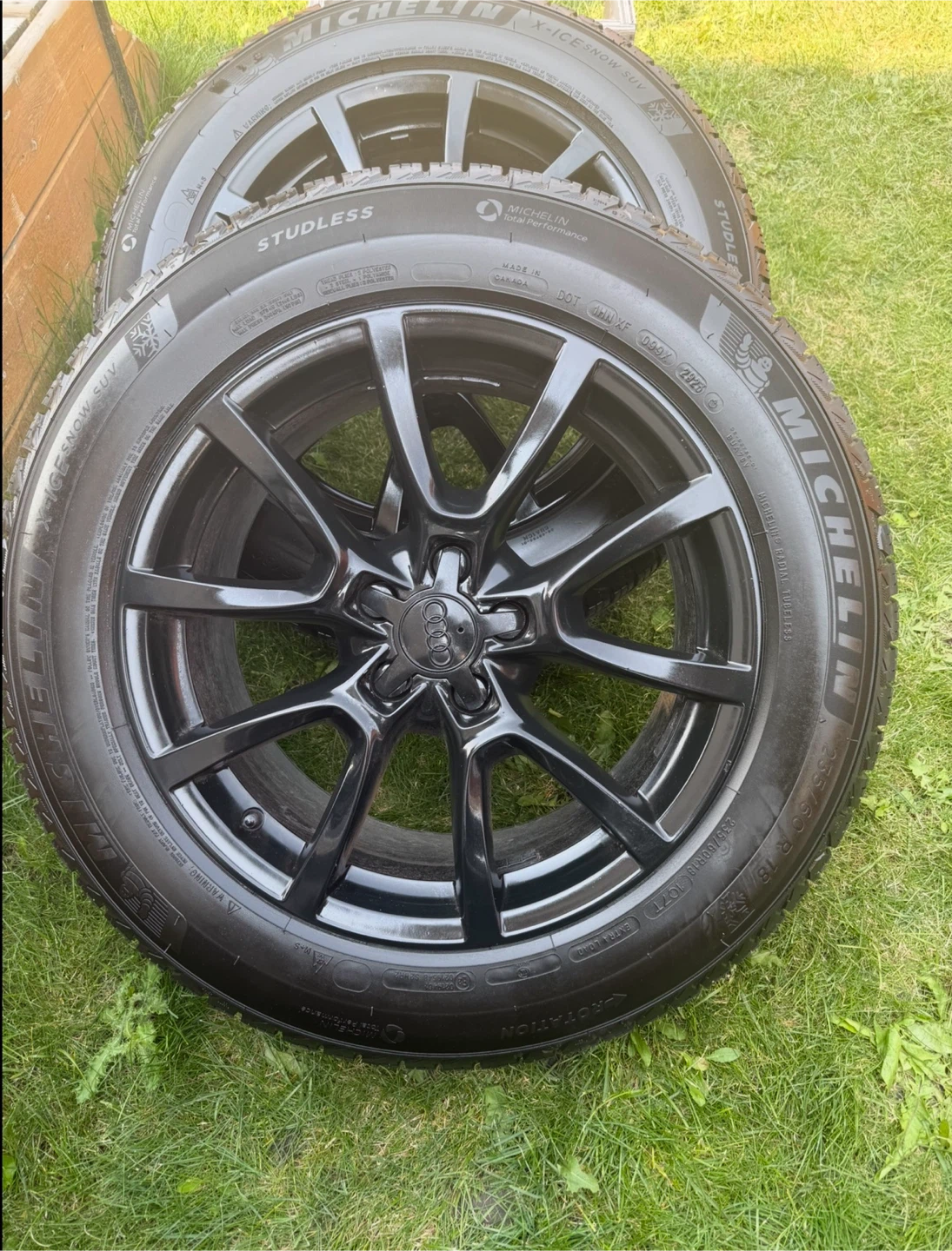 Set of 4 Michelin X-Ice Snow SUV Tires on Audi Rims - photo 5