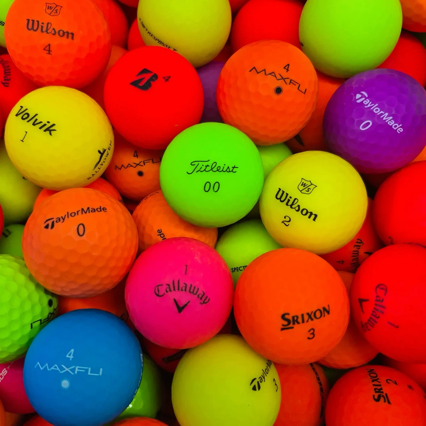 50 Colored Golf Balls