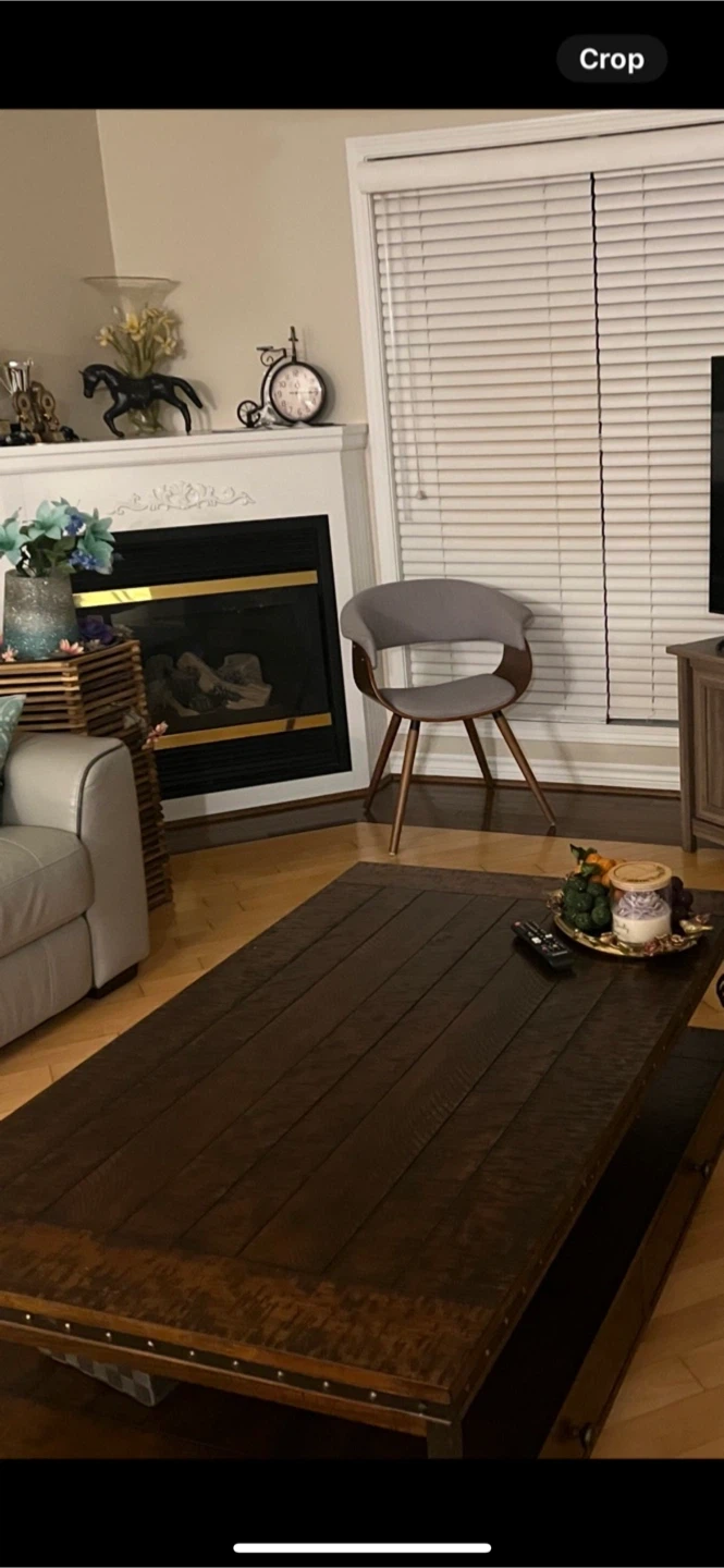 Rustic Wood Coffee Table with Drawers - photo 2