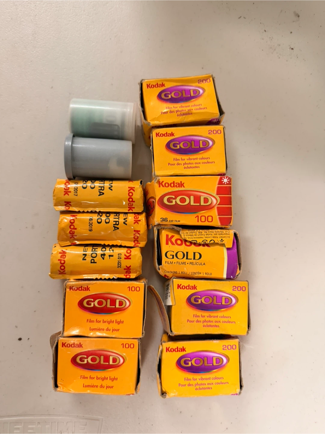 Assorted Kodak Gold Film Rolls