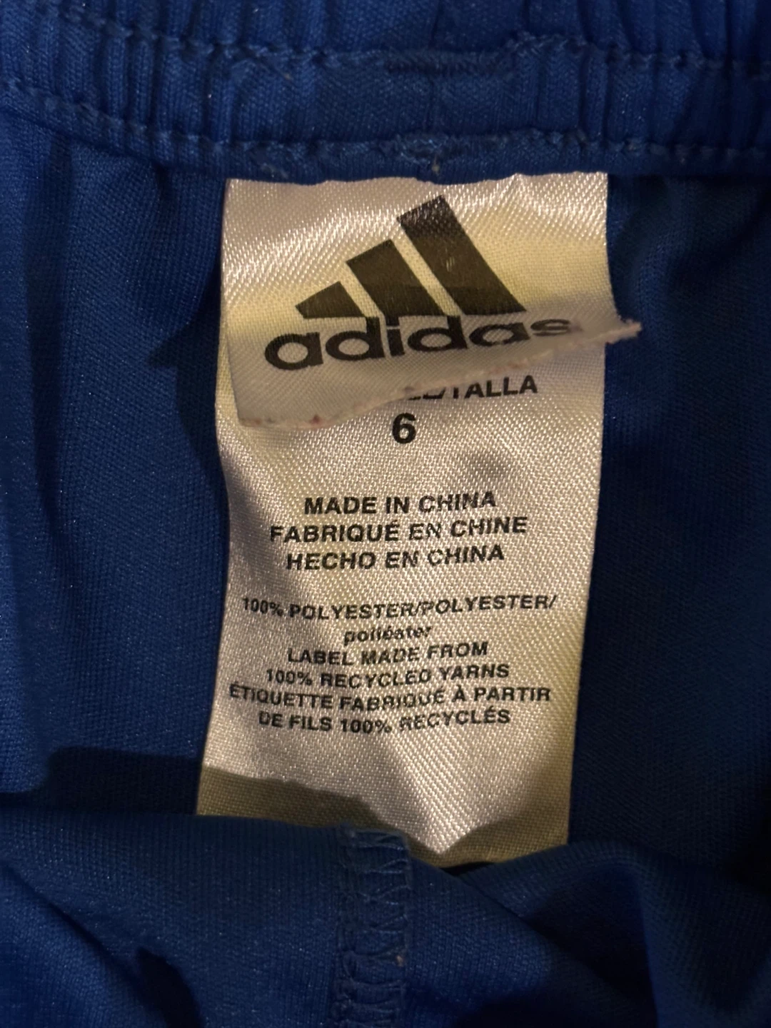Adidas Blue Athletic Shorts Size 6 - photo 3