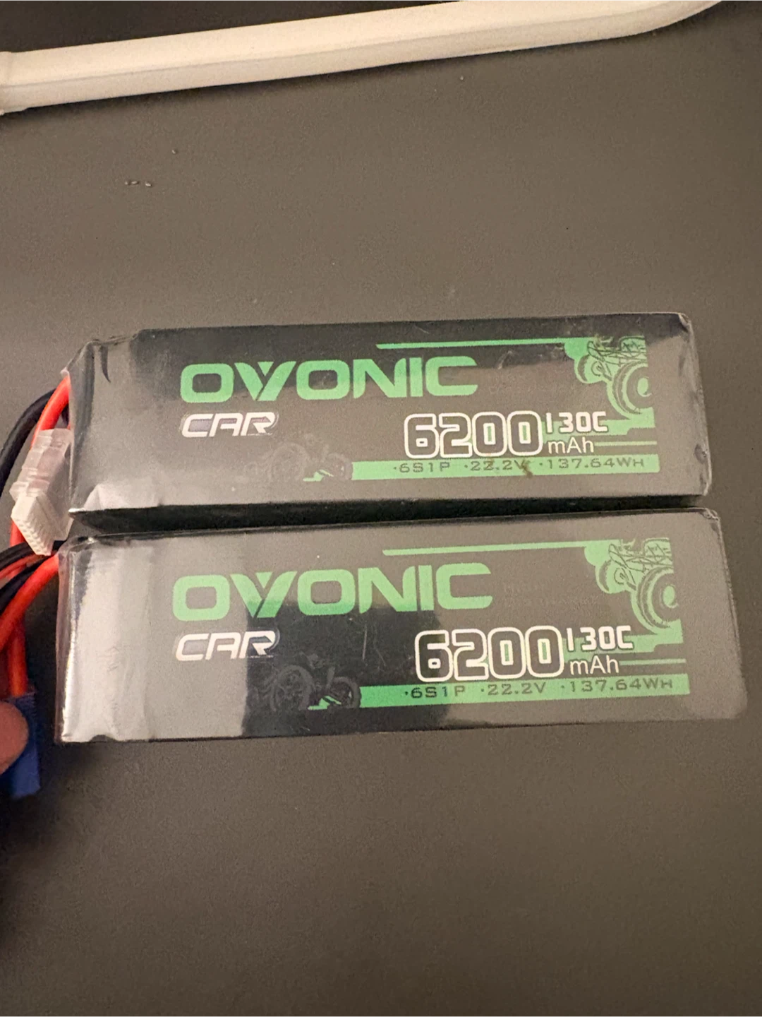 Two Ovonic 6200mAh 22.2V 6S1P RC Car Batteries - photo 2