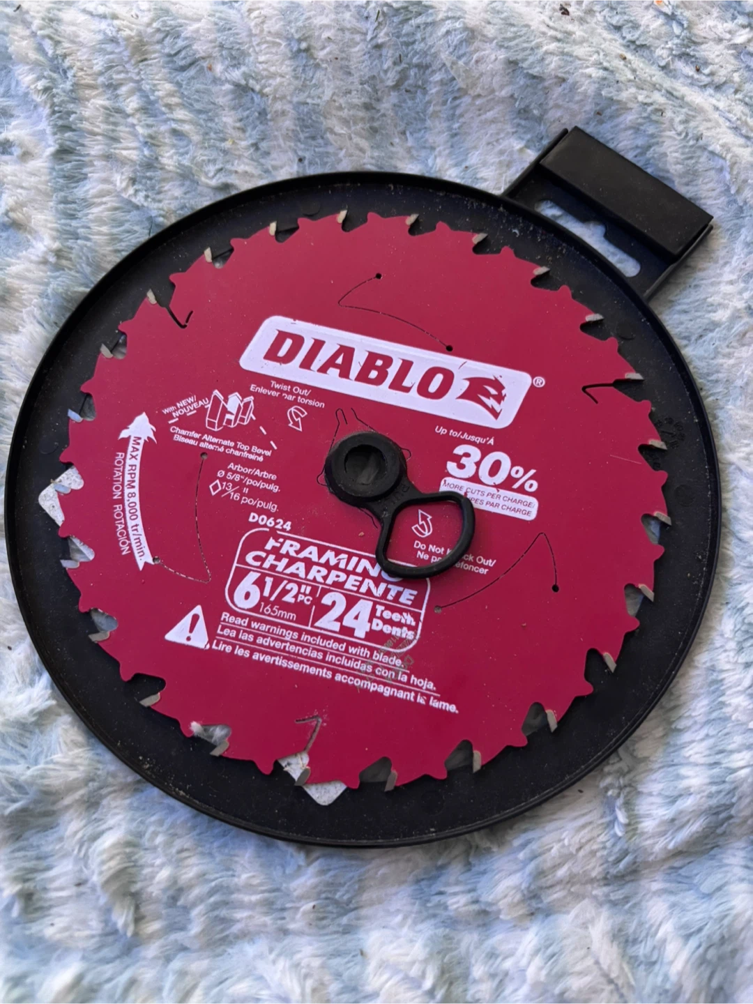 Diablo D0624 6-1/2 Inch Framing Saw Blade