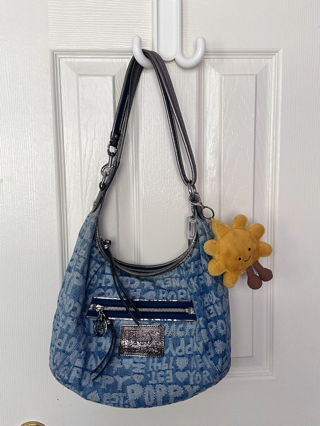 Coach Poppy Denim Hobo Bag