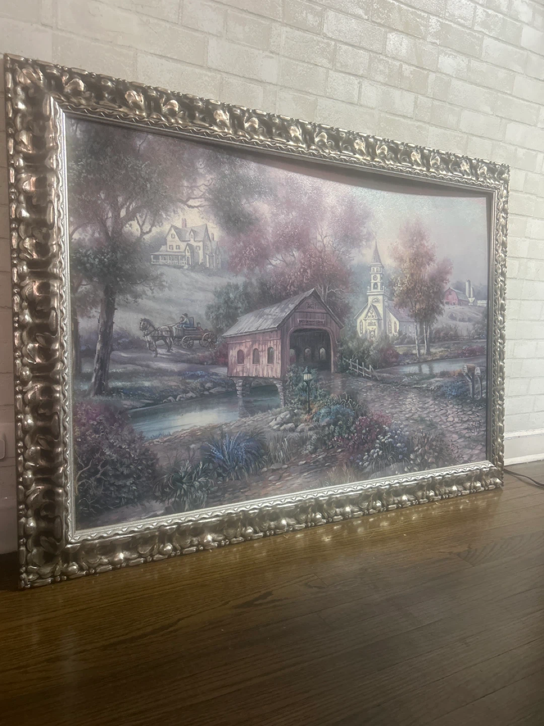 Large Framed Country Landscape Art Print