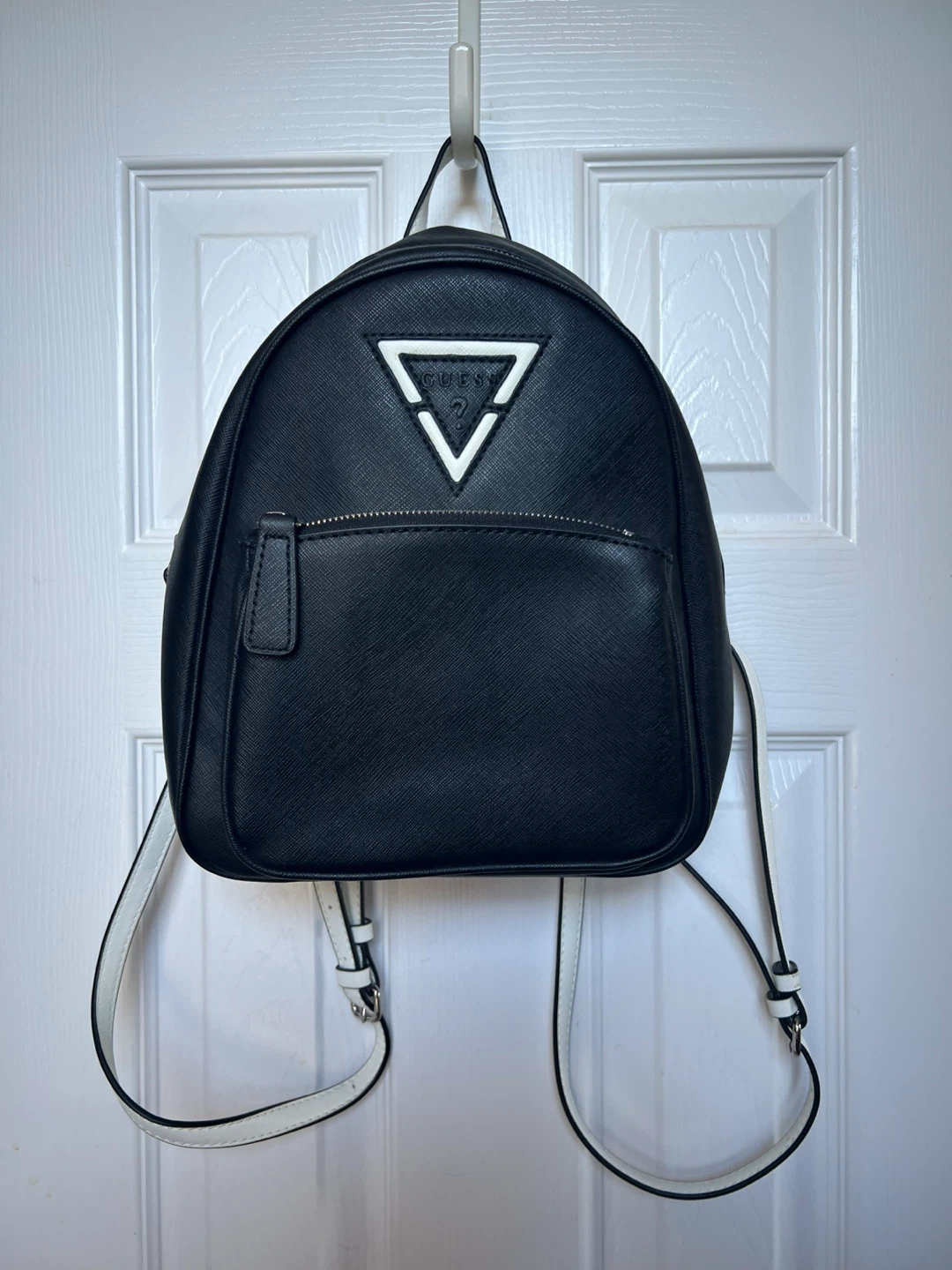 Guess Black and White Backpack