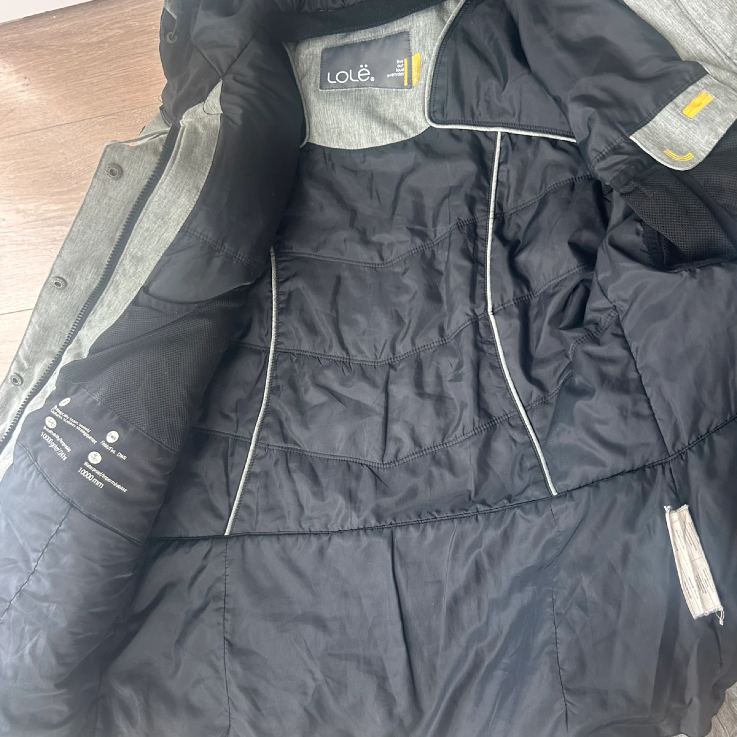 Lolë Grey Hooded Waterproof Winter Coat - photo 5