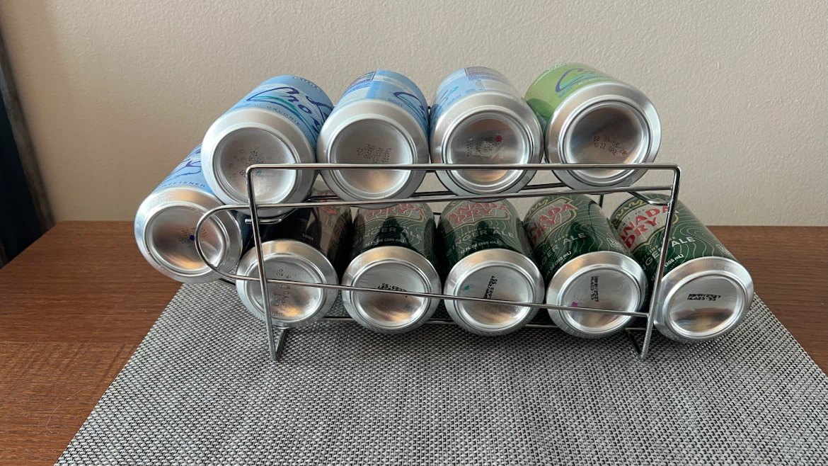 2-Tier Metal Beverage Rack for 12 oz Cans - photo 5