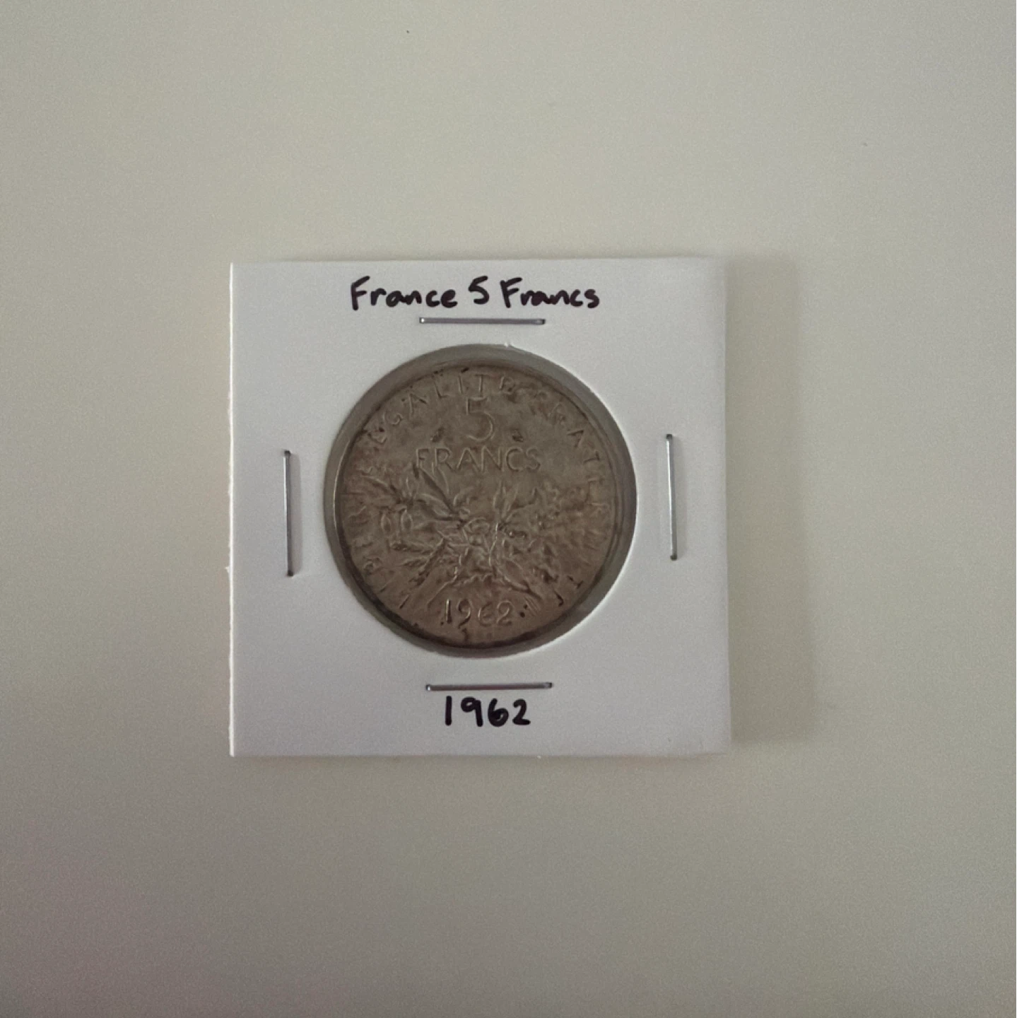 France 5 Francs silver coin 1962