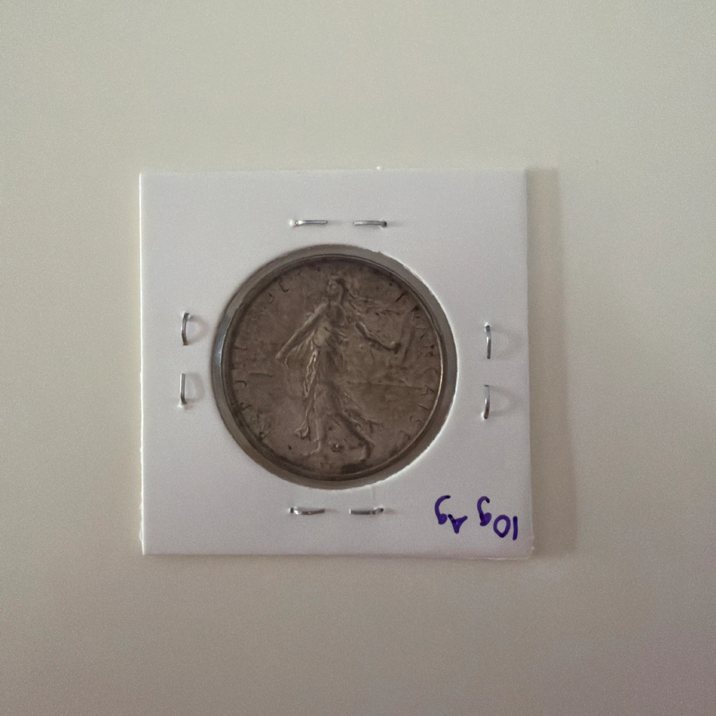 France 5 Francs silver coin 1962 - photo 2