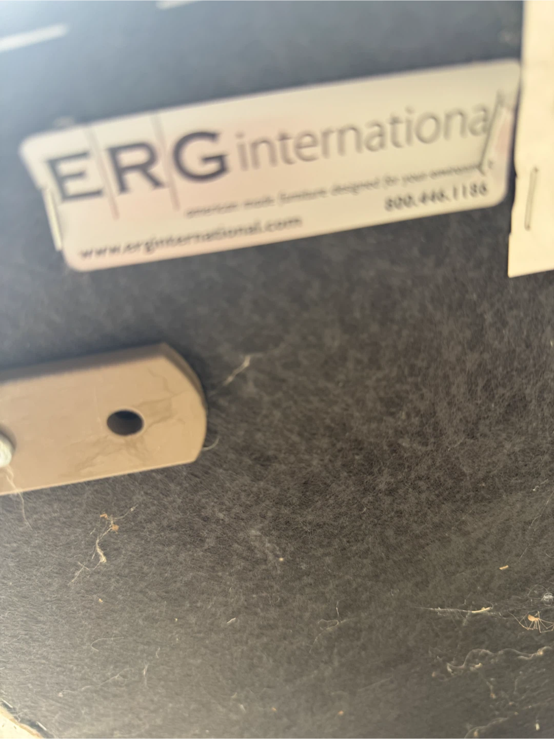 2 ERG International Chairs with Attached Tables - photo 5