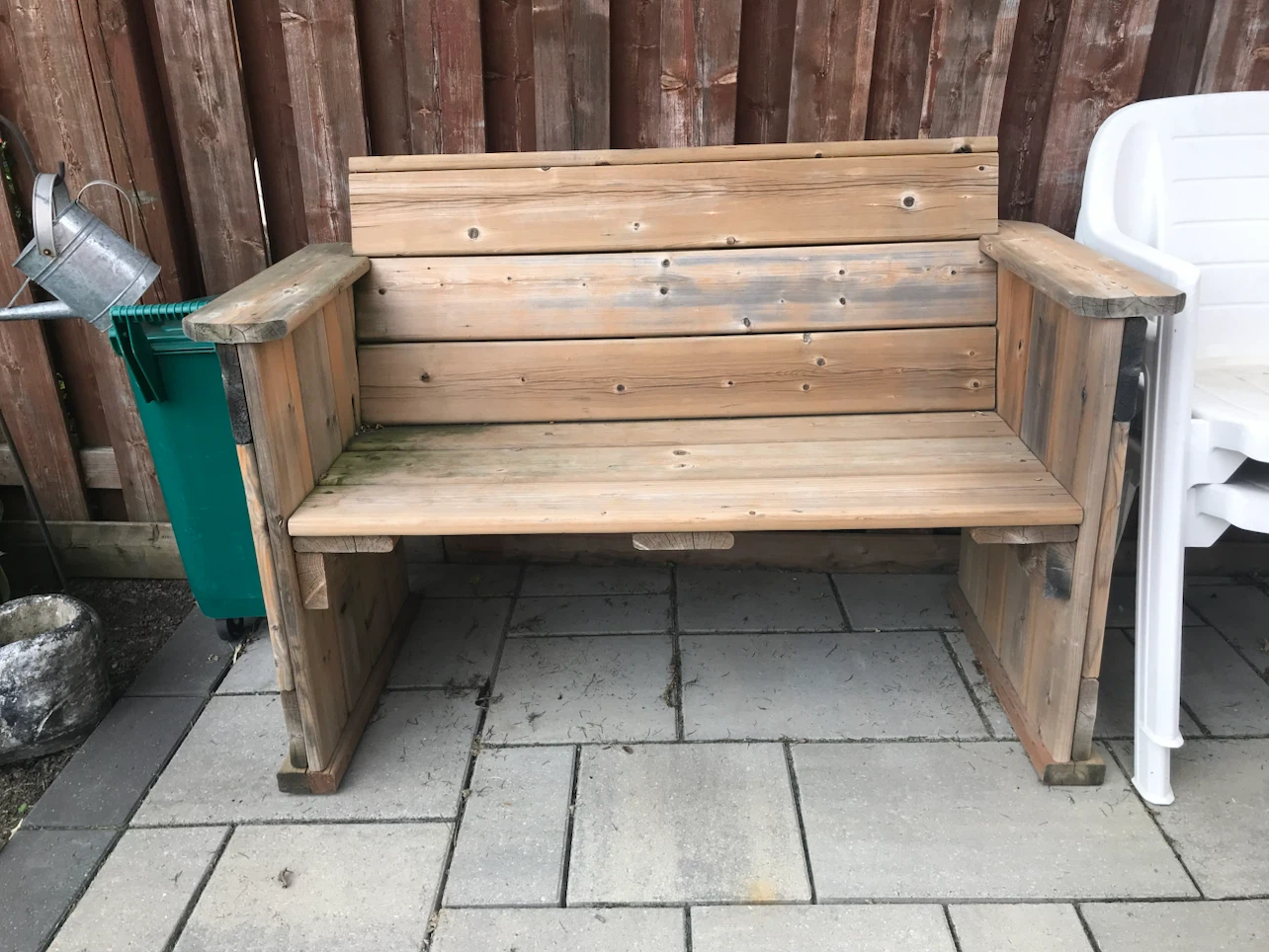 Handmade Wooden Outdoor Bench