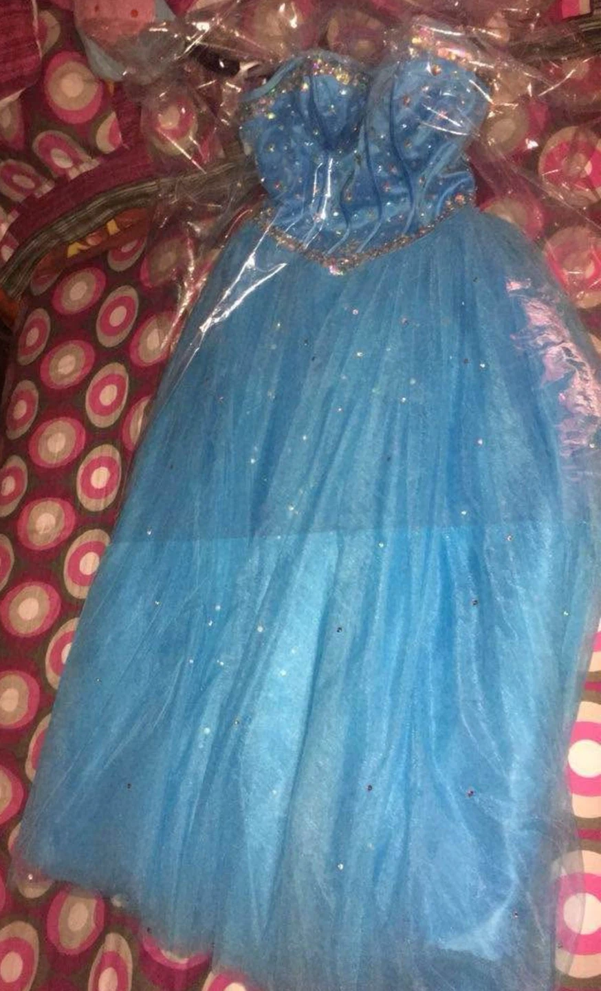 Light Blue Formal Quinceanera Gown