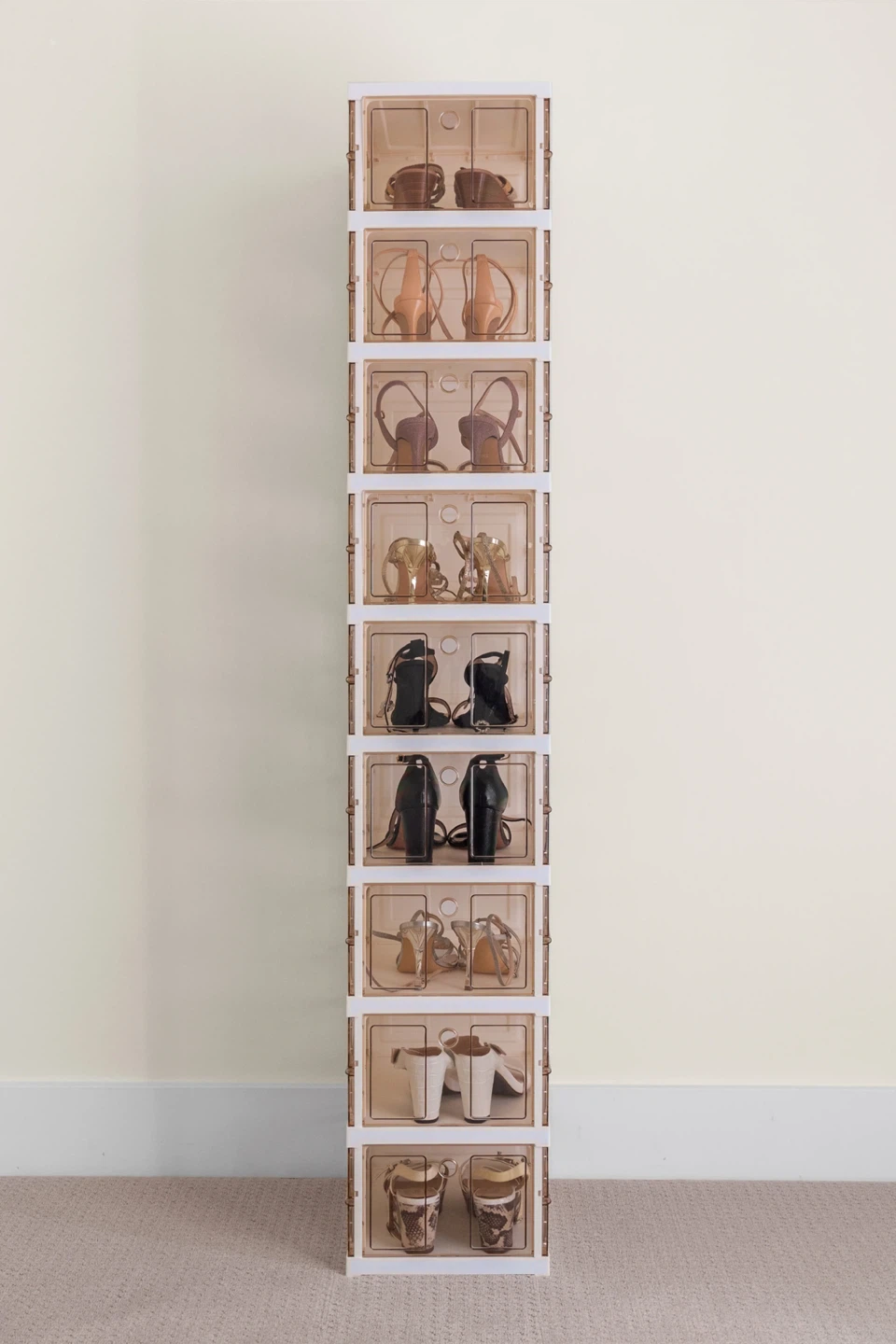 Shoe Storage Cabinet - 9 Foldable Boxes