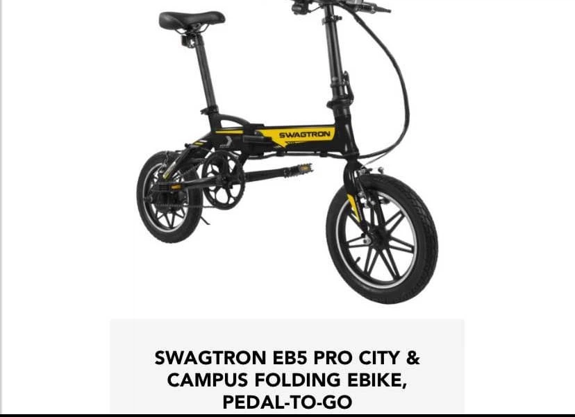 Swagtron EB5 Pro Folding Electric Bike