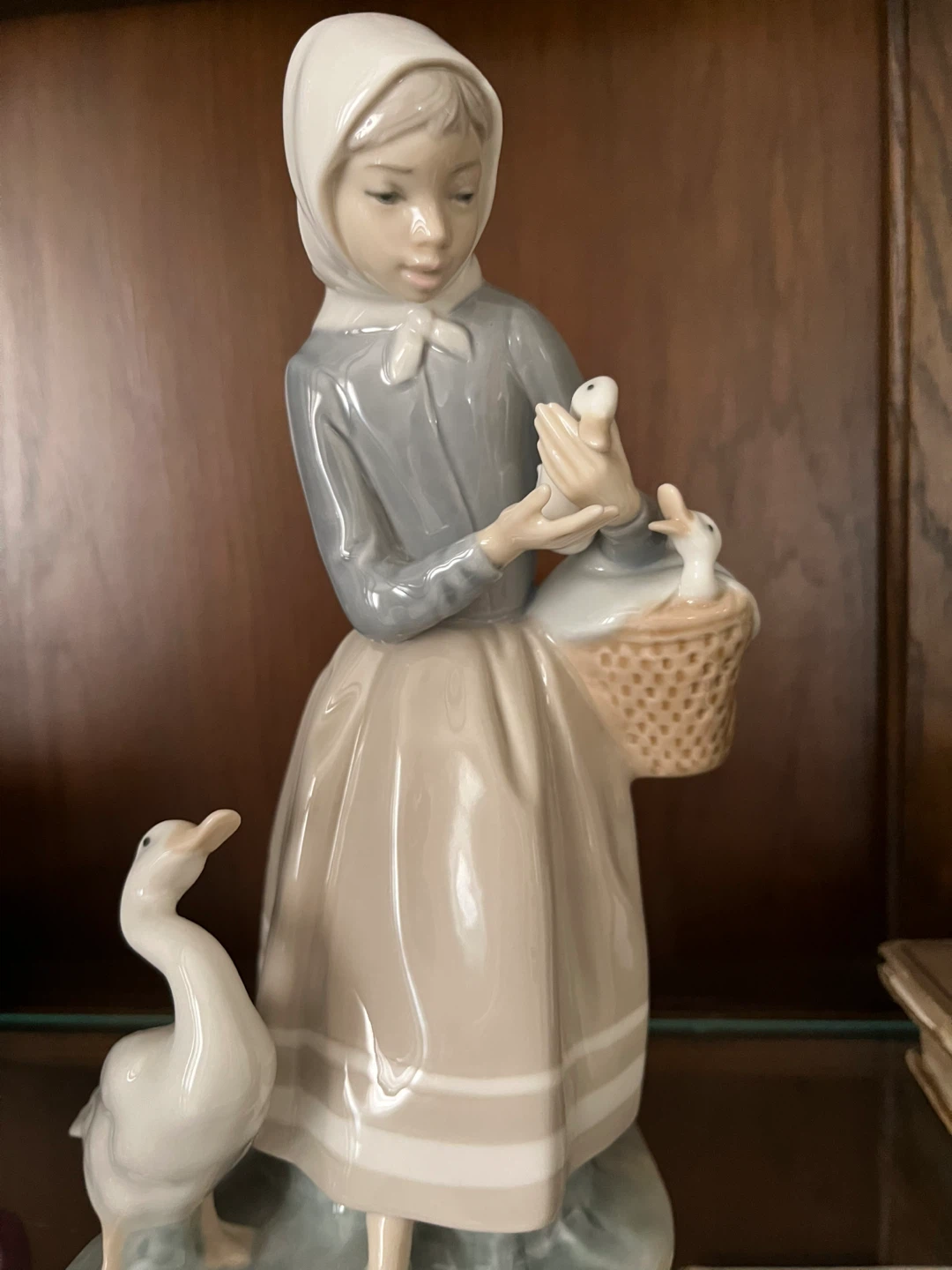 Lladro Shepherdess with ducks