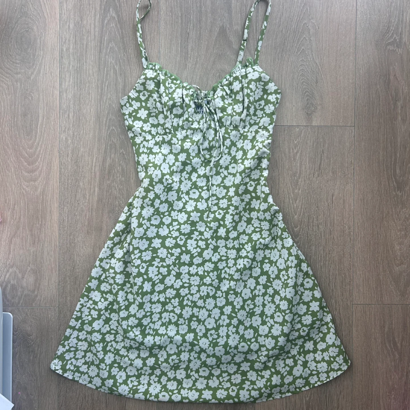 Princess Polly Tasmin Green Floral Mini Dress