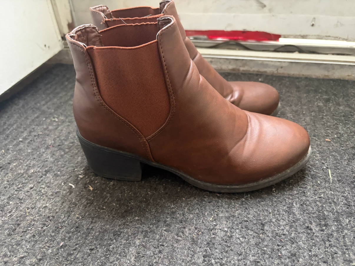 Brown Chelsea Ankle Boots