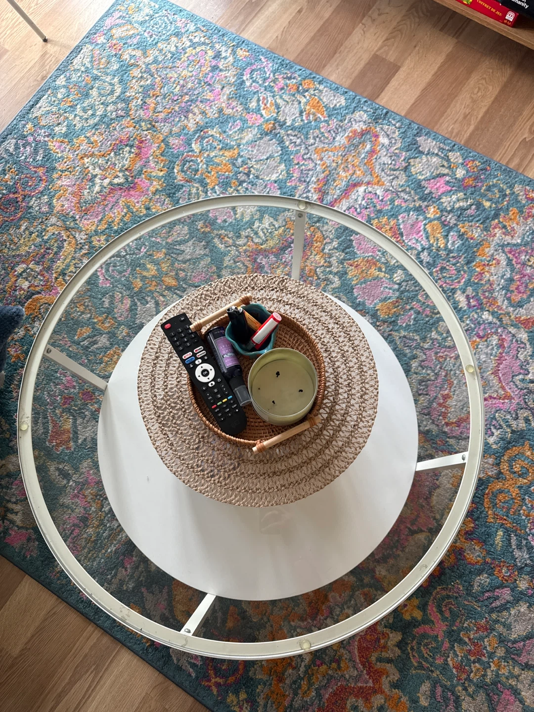 Round Glass Coffee Table - photo 2