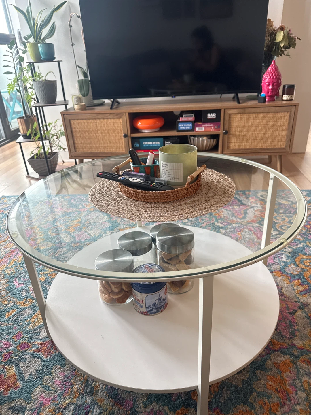 Round Glass Coffee Table - photo 3