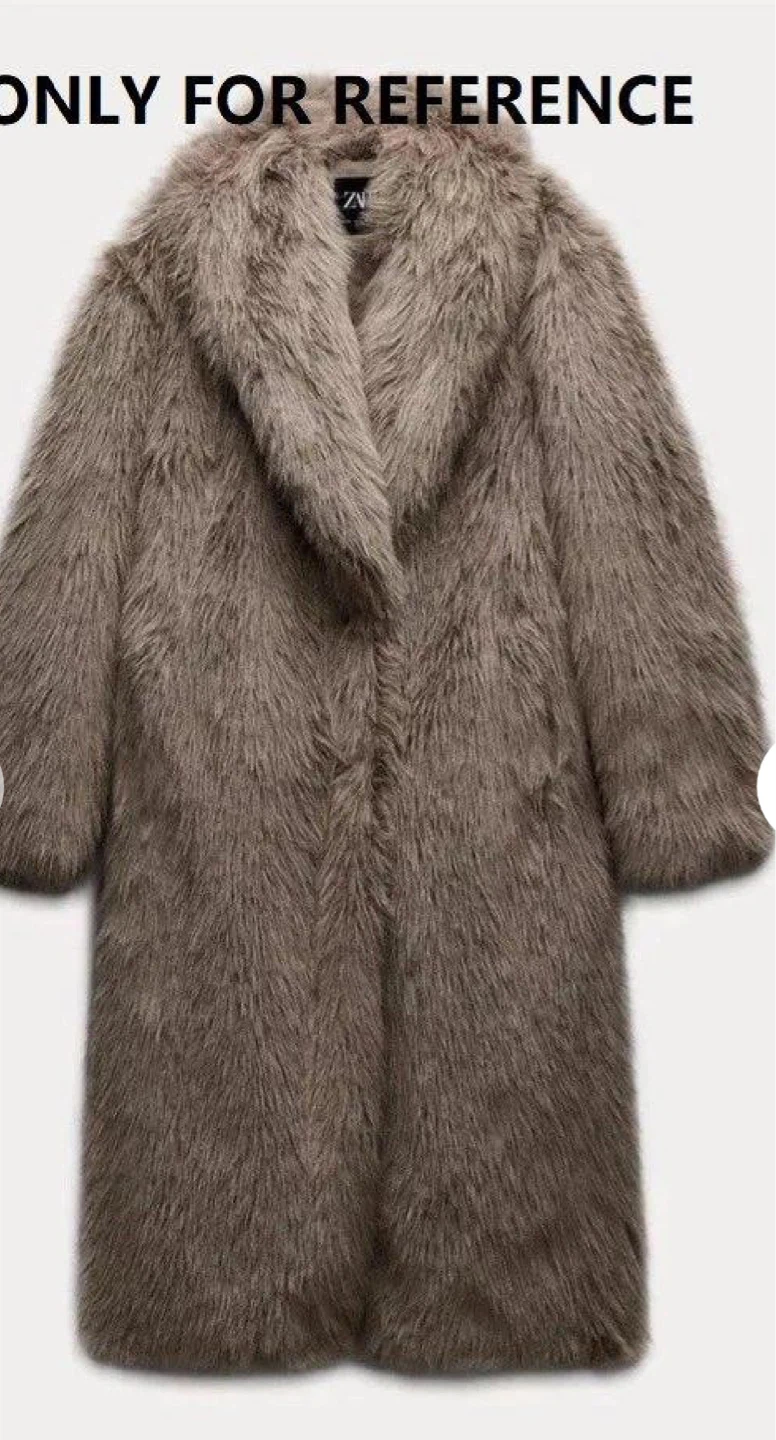 Zara Faux Fur Coat XXL