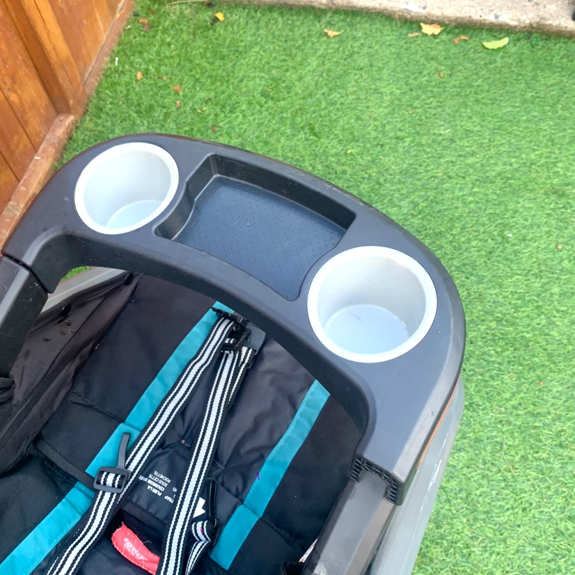 Baby Jogging Stroller Running Stroller Canopy Tray Cup Holders - photo 5