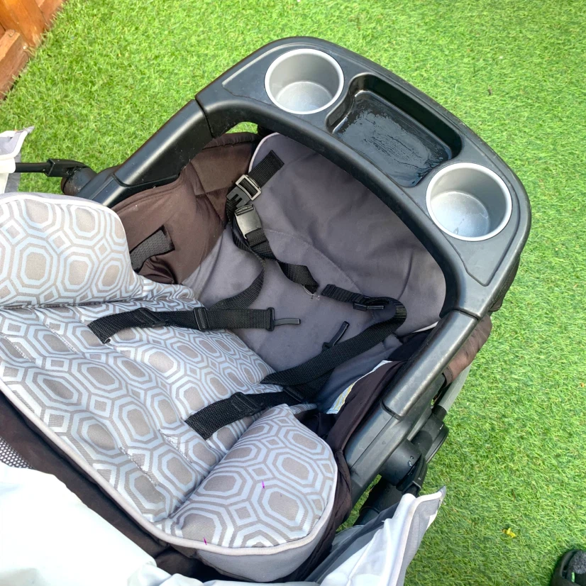 Baby Stroller with Canopy Cup Holders Storage Basket Folding - photo 4