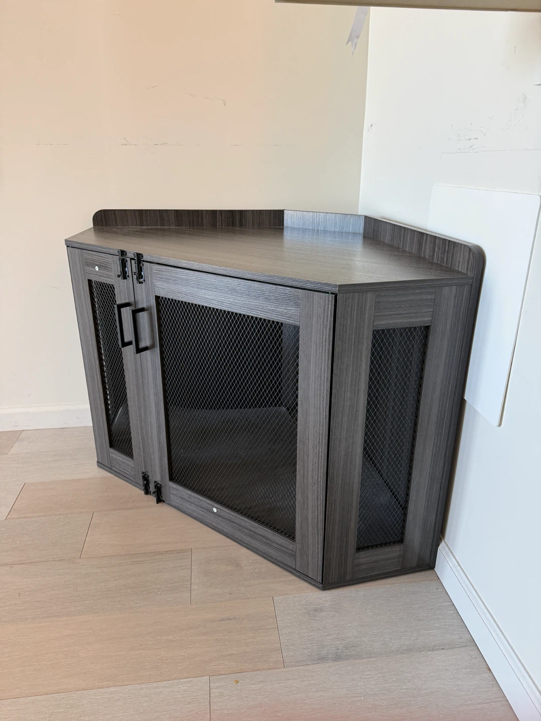 Dark Gray Corner Pet Crate - photo 2