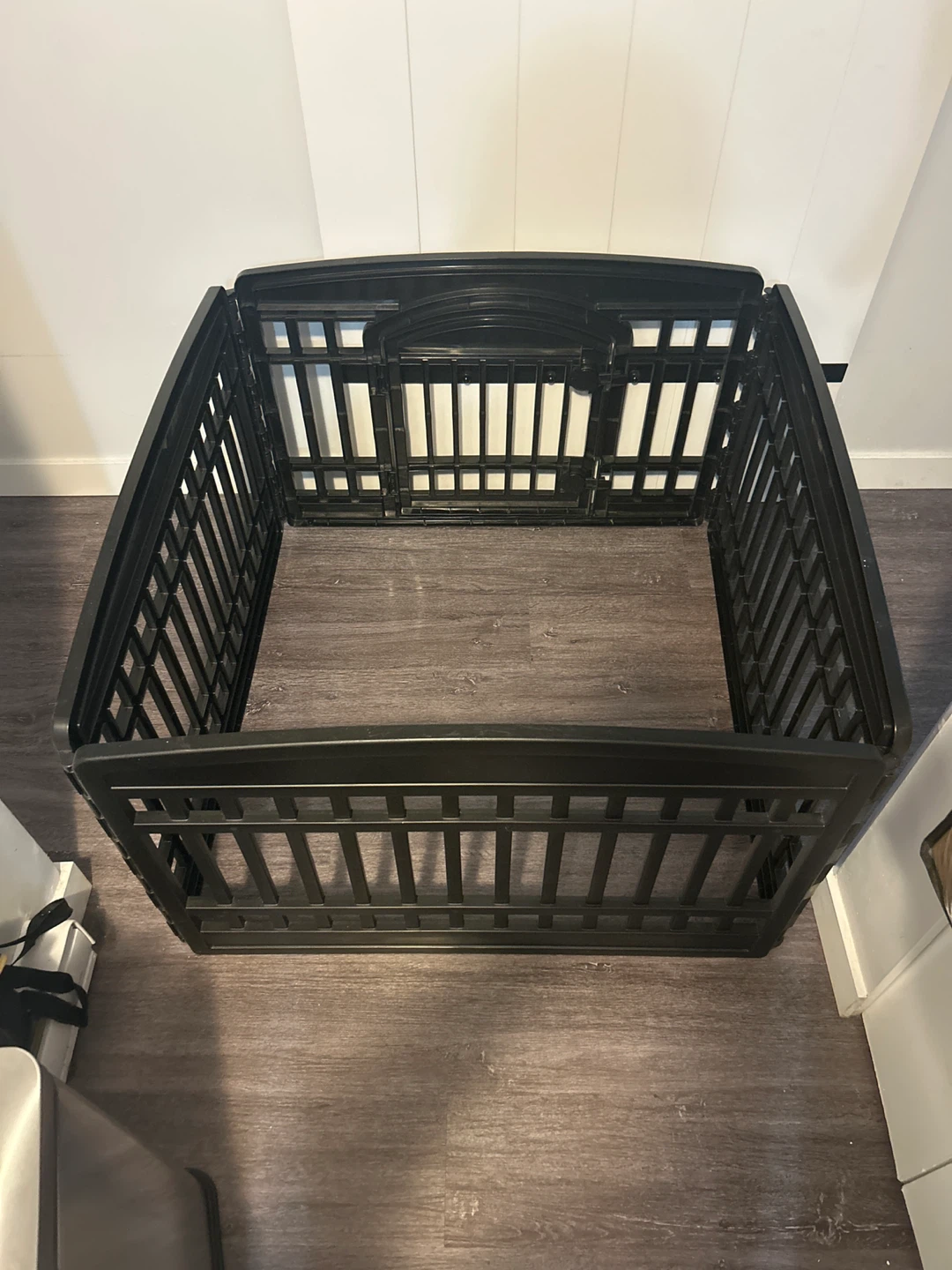Black Plastic Pet Playpen - photo 2
