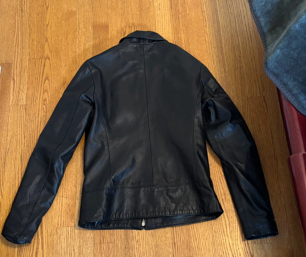 Vintage leather factory jacket size M - photo 3