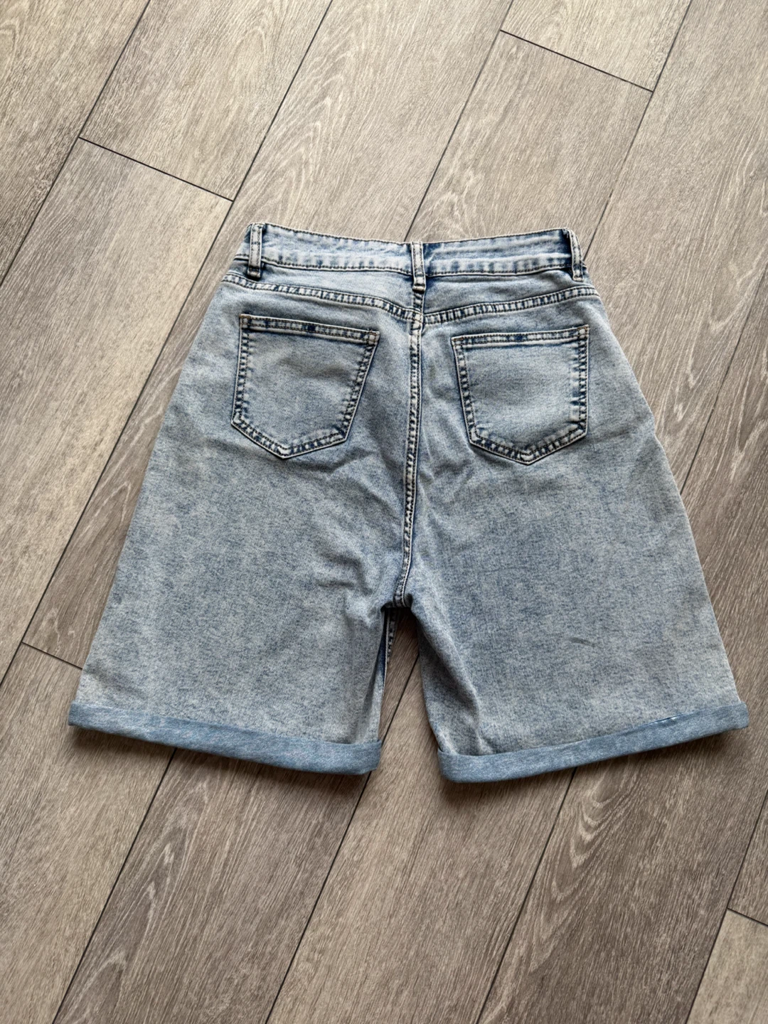 98% Cotton High-waisted Shorts - photo 4