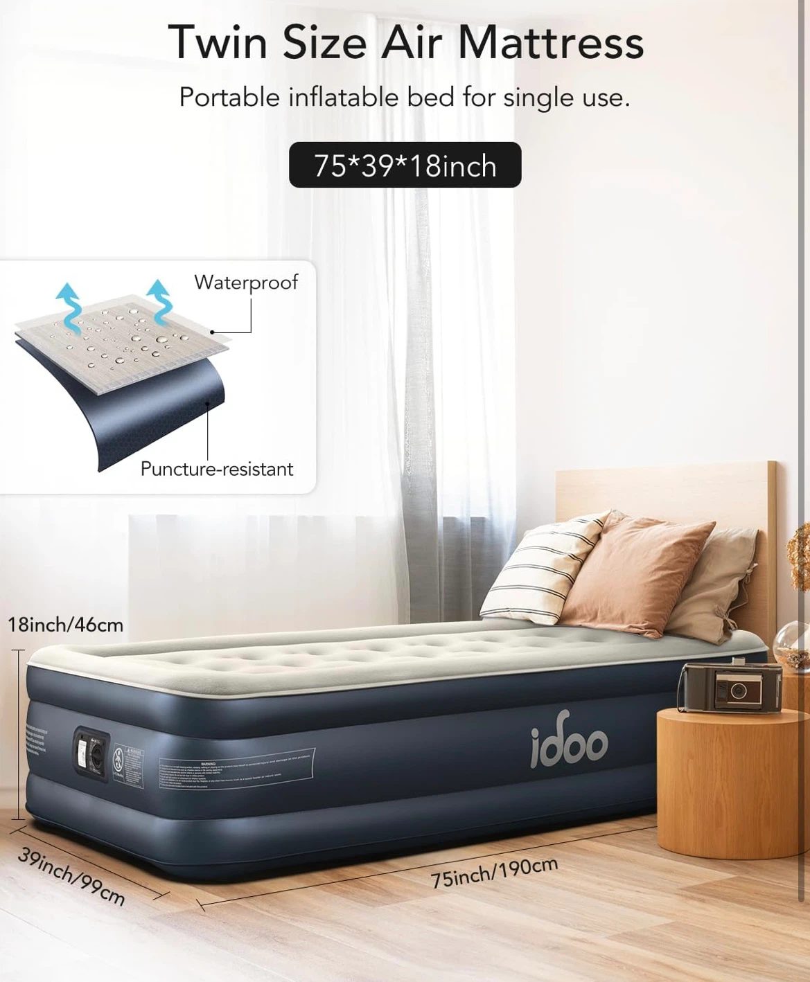 idoo Twin Size Air Mattress - photo 2