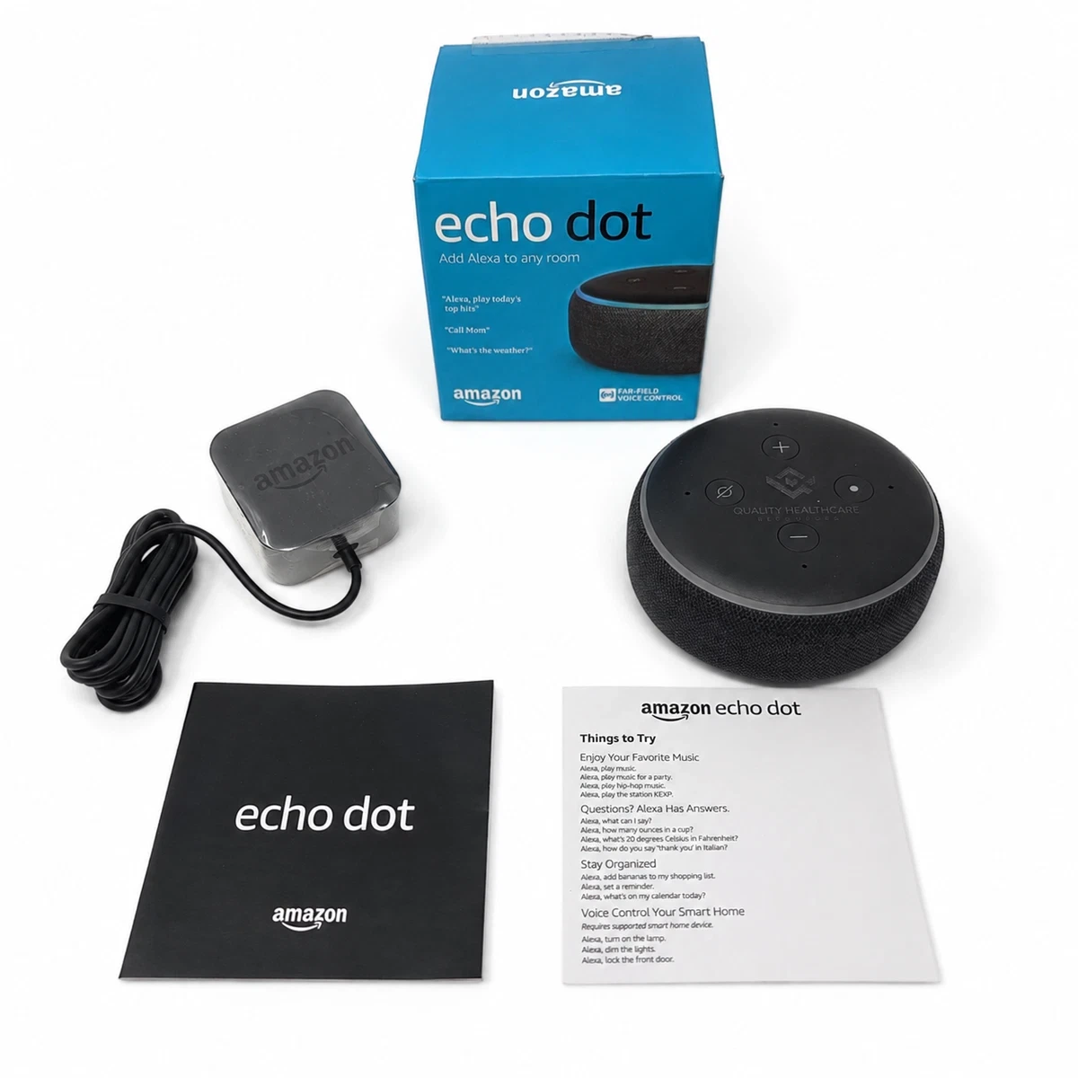 Two Amazon Echo Dot 3rd Gen Smart Speakers