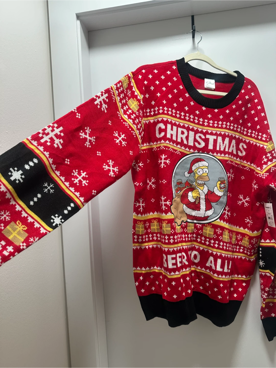 Homer Simpson Christmas Beer Ugly Sweater – New With Tags - photo 5