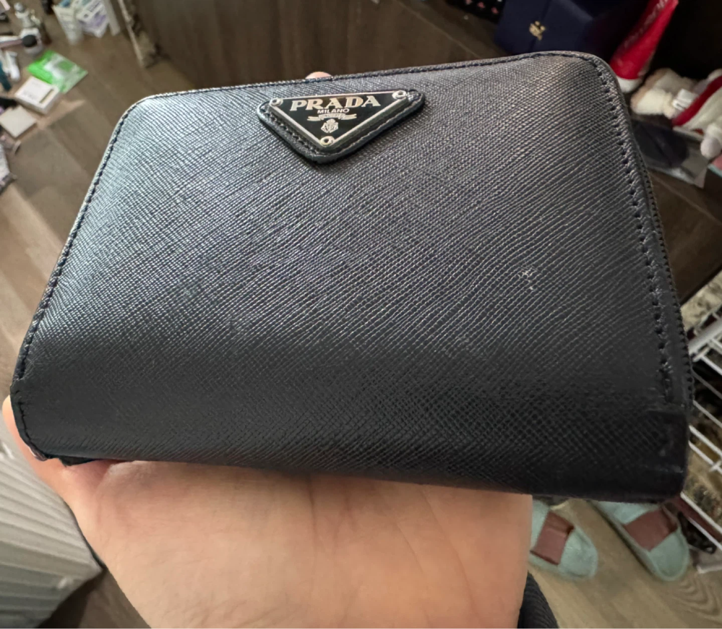 Authentic Prada Black Saffiano Wallet - photo 2
